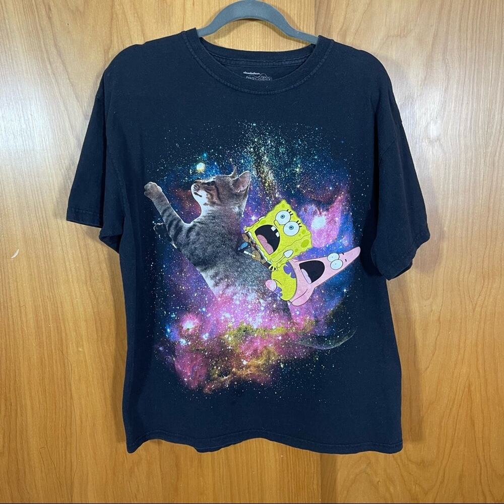 Nickelodeon SpongeBob, Fun Graphic Print T-Shirt, Size Large Good used condition